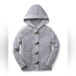 NWOT Hope & Henry Boys Waffle Stitch Hooded Sweater